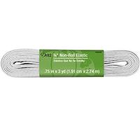 Dritz Elastico Non Arrotolato, 0,9 cm x 2,1 m, Bianco
