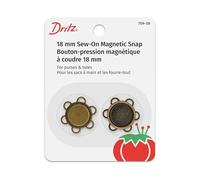 Dritz Fiore Toppa Magnetica Snap-Antique in Ottone, Altri, Multicolore