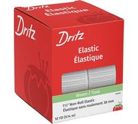 Dritz 1-1/2" Non-Roll Elastico Non Arrotolato, 3,8 x 9,1 m, Bianco, Combinazione, 1-1/2-Inch by 10-Yard, 9 unità