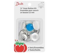 Dritz Kit Bottoni, Alluminio, Nichel, Misura 36-7/8"