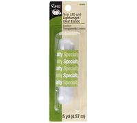 Dritz Lightweight Elastic, 3/8-Inch by 5-Yards, Clear Leggero Trasparente, Multicolore, 2.54 x 4.57 x 14.73 cm