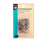 Dritz Pearl Snap Fasteners - Nero - 7/40,6 cm - 12 Count