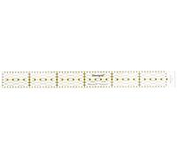 Prym Righello Universale 3 x 30 cm Omnigrid Ruler, Transparent, Black, Yellow