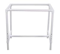 Dritz Quilter's Floor Frame, Adjustable, White Telaio da Pavimento, Polivinilcloruro (PVC) Plastica, Bianco, Regolabile