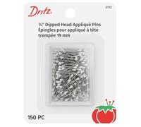 Dritz Quilting Resistente Testa in Metallo, Colore: Bianco, Misura 12 Clover-Confezione di spilli, 150 Pezzi