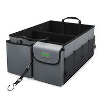 Drive Auto Products Organizer per Auto Pieghevole Regolabile Universale con Cinghie di Sicurezza - per Sedile o Bagagliaio - Non Scivola Via - Multitasche - Resistente - in Attesa di Brevetto