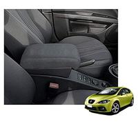 Drive Design Bracciolo Compatibile con Seat Leon 2005-2012 Regolabile in Lunghezza in Tessuto Nero reposabrazos apoyabrazos