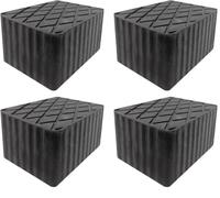 Drive Design Kit 4 Pezzi TAMPONI H 100 mm. per Ponte Sollevatore - Blocchi GOMMA160x120x100 Ponti sollevatori Compatibile corghi ravaglioli omcn - Ruotandolo 90 Gradi Si Ottiene Altezza 120 mm.