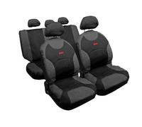 Kit completo coprisedili fodere auto universali cotone Drive Jeans. Grigio