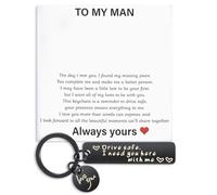 Drive Safe, portachiavi con angelo custode per auto, portafortuna, guida attenta, calendario dell'Avvento, riempimento, patente di guida, regalo per lui, fidanzato, marito, papà, papà