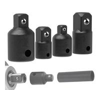 Drive Socket Adapter Set, 4Pcs Locking Driver Adapters, 1/4 3/8 1/2 Steel Conversion Kit For Drill To Socket Use, Rustproof Hex Shank Set For And Workshop Tools, Rust Resistant