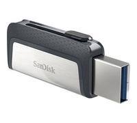 Sandisk Ultra Dual USB Drive Type-C 256 GB, USB 3.1 Type C, Nero/Argento