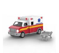 Driven by Battat - Ambulanza, 20 cm - Ambulanza giocattolo - Camion giocattolo con luci e suoni - Camion di salvataggio e giocattoli per bambini - Parti mobili - 3 anni +