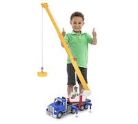 Driven by Battat - Autogru, 74 cm - Grande camion gru giocattolo per bambini - Veicolo da costruzione giocattolo Jumbo - Luci e suoni - Parti mobili - 3 anni +