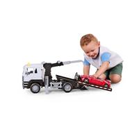 Driven by Battat - Carro Attrezzi, 51 cm - Camioncino Giocattolo per Bambini - Veicolo di Salvataggio Giocattolo - Luci e Suoni - Parti mobili - 3 Anni +