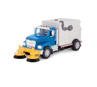 Driven by Battat Cleaning Truck Spazzatrice Stradale Serie Standard, Pulizia dei Giocattoli con spazzole, luci e Suoni, Camion e Veicoli da Lavoro per Bambini dai 3 Anni in su, Multicolore, WH1226C1Z