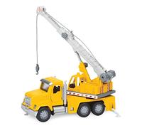 Driven by Battat Micro autogru, camion giocattolo giallo con luci