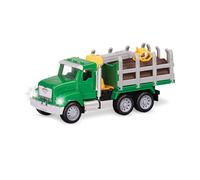 Driven by Battat - Microcarro forestale - Camion da tronchi giocattolo per bambini - Veicolo da costruzione giocattolo - Luci e suoni - Parti mobili - 3 anni +