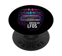 Driven By LFOs Synth Electronic Music Producer PopSockets PopGrip Adesivo