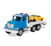 DRIVEN Micro set di 2 carri attrezzi e auto da corsa 20 cm con luci e suoni - autocarro giocattolo con funzioni, 3 anni +