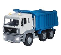 Driven - Standard Series Dump Tilting Dumper, luci e suoni - Camion e giocattoli da costruzione per bambini dai 3 anni in su, blu