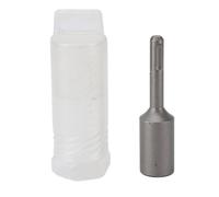 Driver a bastoncino di terra manico rotondo in acciaio pesante da 3,9 pollici più driver per trapano martello per aste di messa a terra e installazione di pali T (16,2 mm)