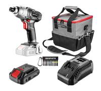 GRAPHITE Energy + avvitatore a batteria aku, batteria 2,0 Ah, caricabatterie, borsa degli attrezzi, punte