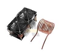 Driver flyback del modulo scheda PCB di riscaldamento del riscaldatore a induzione ZVS 12V-48V 2500W con kit di alimentazione a doppia ventola a bobina,Controllo preciso della temperatura