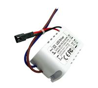 Driver LED AC-DC 300mA 4-10W per Lampade da soffitto | Compatibilità, Protezione da Sovratensioni, Corpo Plastico Bianco, per Ambienti Commerciali e Uffici