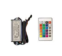 Driver LED RGB 10W 20W 30W 50W 100W Adattatore di alimentazione IP67 impermeabile Telecomando a infrarossi AC85-265V(20 Watt)