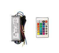 Driver LED RGB da 10 W, 20, 30, 50, 100, impermeabile IP67, adattatore di alimentazione, trasformatore, telecomando a infrarossi, AC85-265 V(50 Watt)