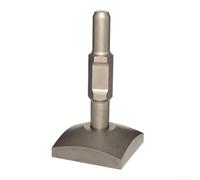 Driver per asta di terra con gambo 65A per installazione a T - Attacco per testa a martello in acciaio legato resistente compatibile con trapani standard 65A, argento (quadrato)