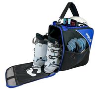 Driver13 borsa per scarponi/scarpe da sci con scomparto casco (bootbag) per scarpe da sci e boots snowboard (nero/blu)