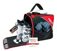 Driver13 Borsa per stivali da sci con scomparto per stivali, per stivali o snowboard (nero-rosso)