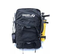 Driver13 Kitebag Zaino di ricambio per il vostro kite, nero fino a 19 m²