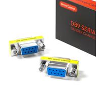DriverGenius Adattatore Gender Changer DB9 Seriale - 9 Pin RS232 Femmina-Femmina per Trasferimento Dati RS232/Seriale (RS232F2F-2A, Confezione da 2)