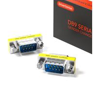 DriverGenius Adattatore Gender Changer DB9 Seriale - 9 Pin RS232 Maschio-Maschio per Trasferimento Dati RS232/Seriale (RS232M2M-2A, Confezione da 2)