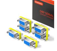 DriverGenius Adattatore Gender Changer RS232 Seriale - 9 Pin DB9 Femmina-Femmina (Metallo, RS232F2F-6A, Confezione da 6)