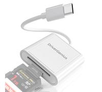 DriverGenius LiteRead II | Lettore di Schede SD/MicroSD USB-C 2.0 - Adattatore Portatile 2-in-1 OTG per Fotografi e Creatori di Contenuti (ABS, HB001)