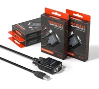 DriverGenius SerialPulseX | Adattatore USB a Seriale/RS232 con 9 x LEDs (Segnali RS232 Pin Completo) - Strumento Affidabile per PLC - Windows 11, macOS, Linux【4 Pz/Conf. USB232A-E-A】