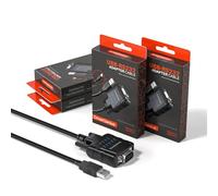 DriverGenius SerialPulseX Adattatore USB a Seriale/RS232 (DB9) con 9 x LED - Strumento Affidabile per PLC, Controllo Robot, Acquisizione Dati e Sistemi Embedded 【Confezione da 4 Pezzi】