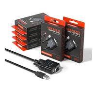 DriverGenius SerialPulseX | Adattatore USB a Seriale/RS232 (DB9) con 9 x LED - Strumento Affidabile per PLC, Controllo Robot, Acquisizione Dati e Sistemi Embedded 【Confezione da 6 Pezzi】