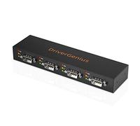 DriverGenius SerialQuadX Convertitore USB a 4-Port RS232/Seriale - 4x DB9 Maschio per Automazione Industriale e Monitoraggio, Custodia in Metallo, Compatibile con macOS 15 e Windows 11 (4XRS232)