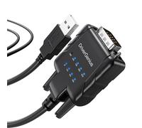 DriverGenius USB232A-E-A | Adattatore USB a Seriale/RS232 (DB9) con 9 x LED - Cavo USB a RS232 Compatibile con Windows 11 e macOS 15