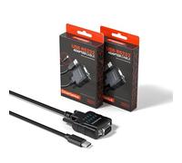 DriverGenius USB232A-E-C | Adattatore USB-C a Seriale/RS232 (DB9) con 9 x LEDs per Windows 11 & macOS 15 【Confezione da 2 Pezzi】