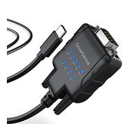 DriverGenius USBA-E-C | Adattatore USB-C a Seriale/RS232 (DB9) con 9 x LEDs - Strumento Affidabile per Programmazione PLC, Controllo Robot, Acquisizione Dati e Sviluppo Sistemi Embedded