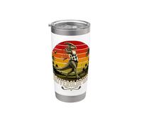 Driverolophis - Parasaurolophus da golf, design retrò Bicchiere termico in acciaio inox doppia parete