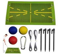 Driving Range Mat - Portable Golf Training Pad, Golf Swing Mat | Golf Accessories with Clear Swing Path, Swing Path Feedback Mat for Analyzing Golf Swing, Premium Golf Hitting Mat Boost Swing