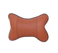 Driving Seat Headrest Cuscini per il collo dell'auto, entrambi i lati, in pelle PU, confezione da 1 pezzo, cuscino universale per auto, imbottito in fibra per poggiatesta(BROWN)