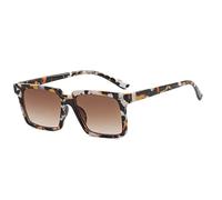 Driving Square Occhiali da sole UV antiriflesso Spiagge Party Polarizzati Quadrato Nero, B